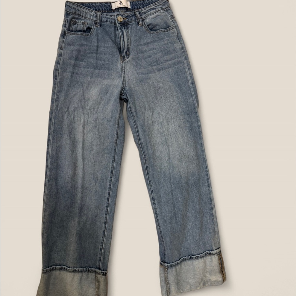 Stylish Light Blue Flare Jeans - Picture 4 of 7